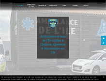 Tablet Screenshot of ambulancedelile.fr